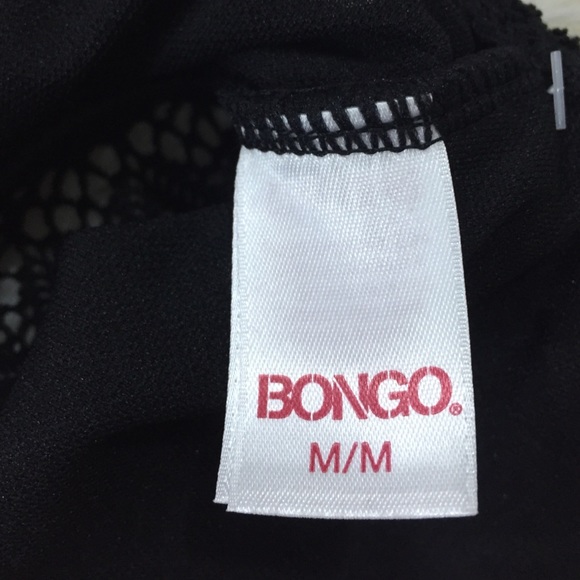 Bongo black crochet tankini top size medium - Picture 5 of 6